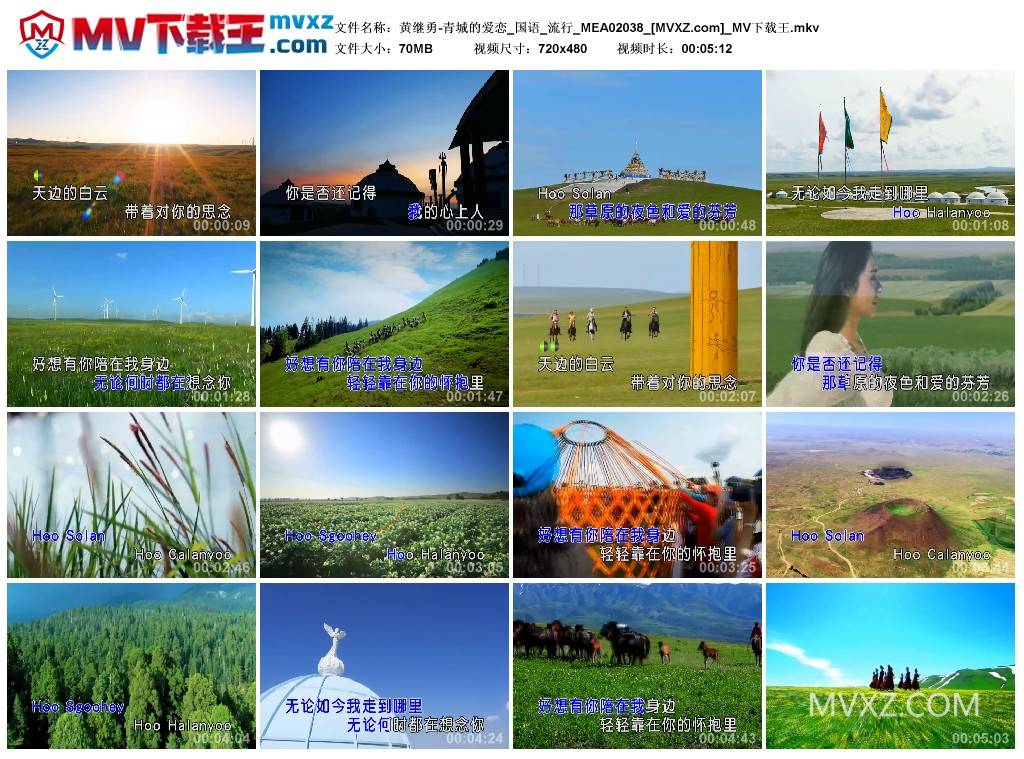 黄继勇-青城的爱恋_国语_流行_MEA02038